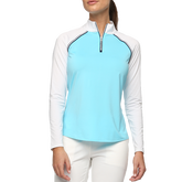 Alternate View 1 of Endless Summer Collection: La Jolla Color Block Quarter Zip Pull Over